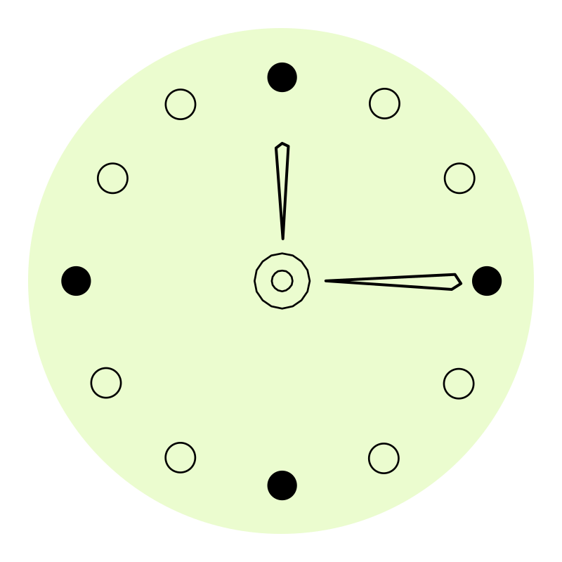 Minimalistic circular Clock