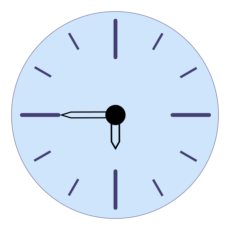 Minimalistic bar Clock