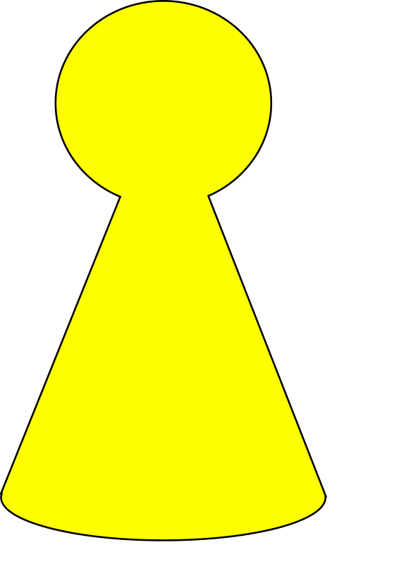 Ludo Piece - Mustard Yellow