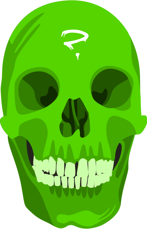 green-skull