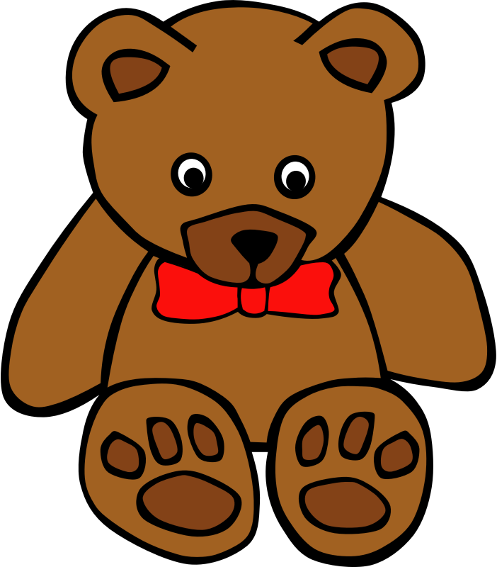 Simple Teddy Bear with Bowtie