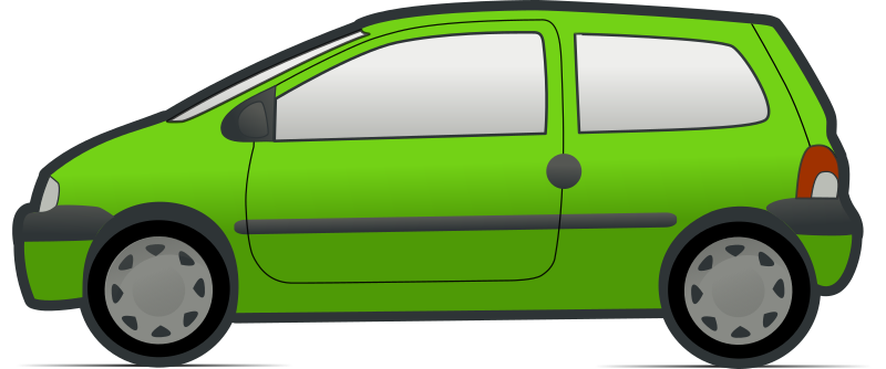 Green Renault Twingo city car