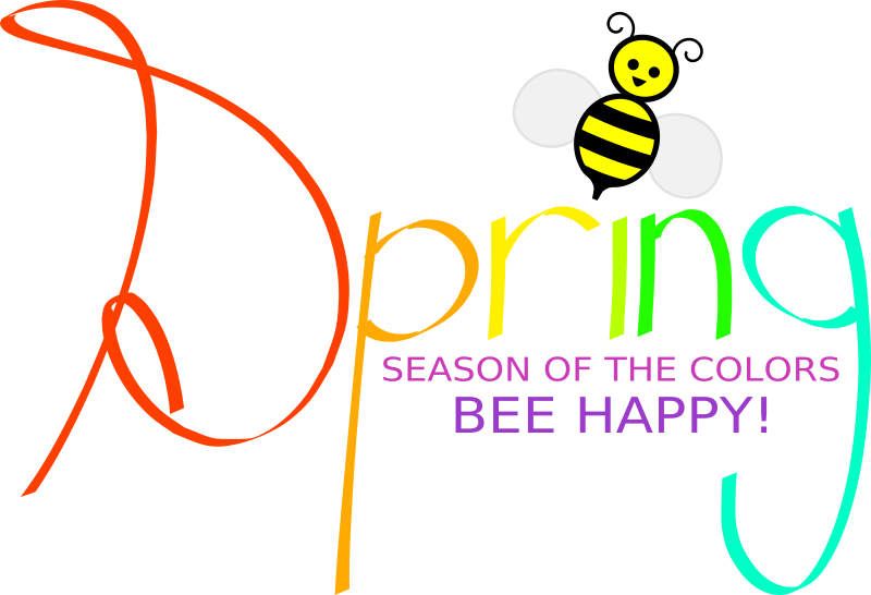 Spring with bee