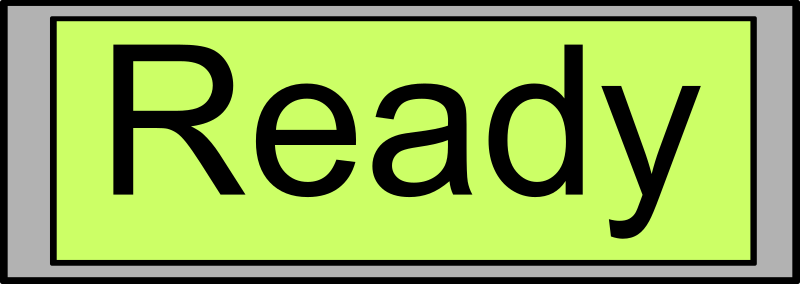 Digital Display with "Ready" text