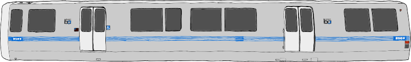 Bart Train Exterior