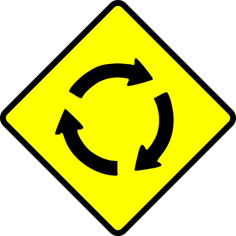 caution-roundabout