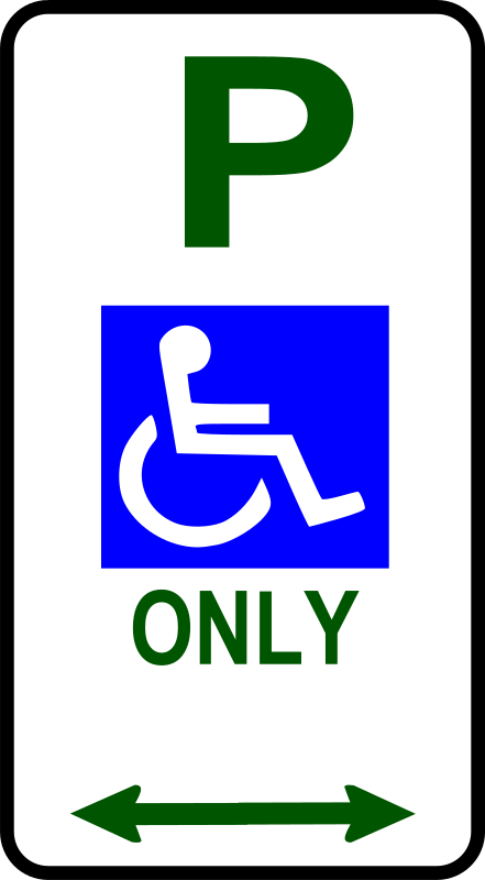 sign-disabled parking