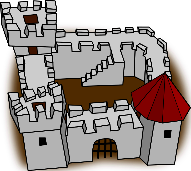 Cartoon Comic Fort Fortress Stronghold Castle