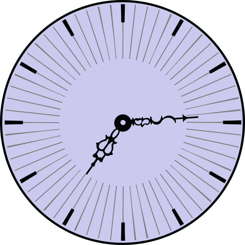 Roman dasharray Clock